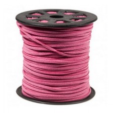 Imi Suede koord 3mm - Raspberry
